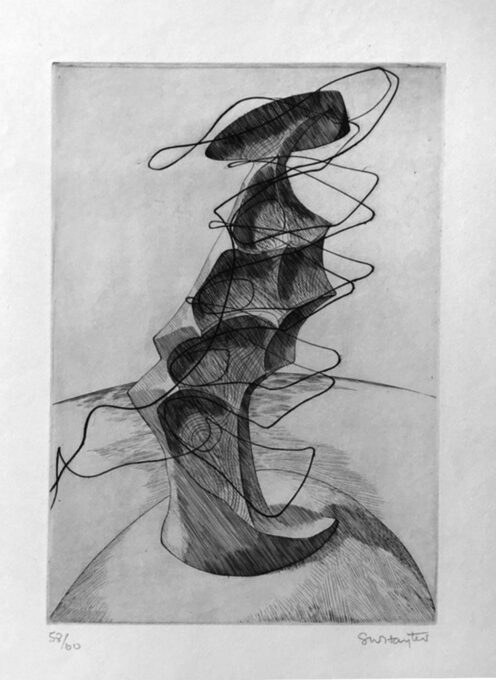 Stanley William Hayter, planche pour l'apocalypse vernis mou, 1930