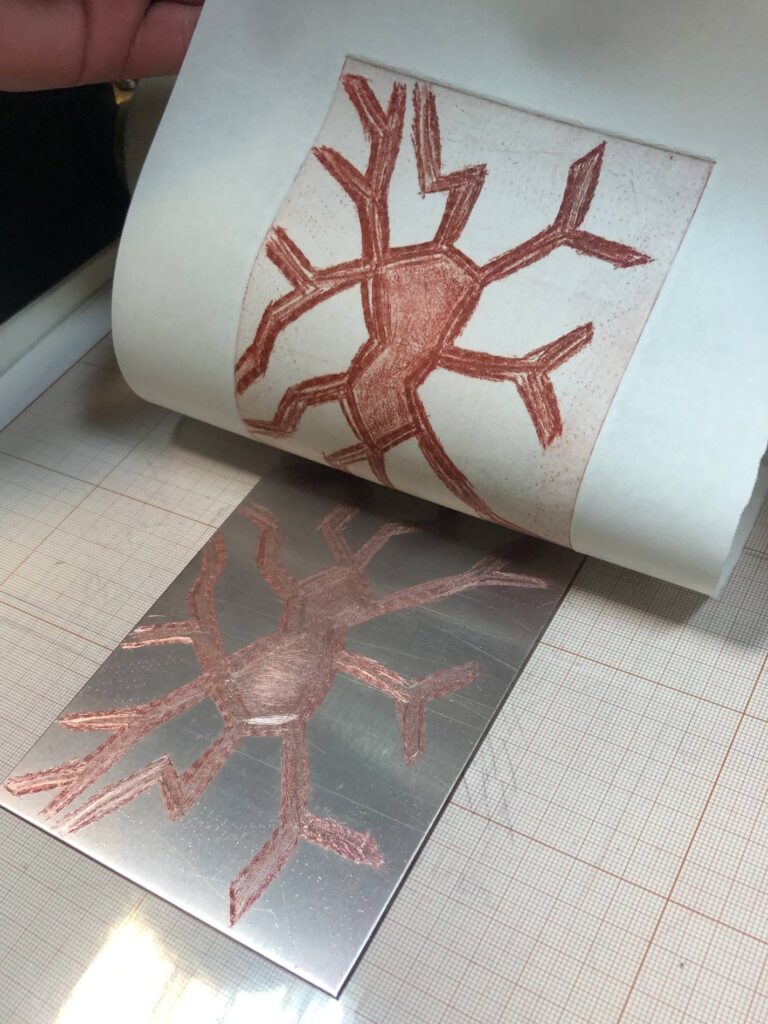 gravure à la roulette