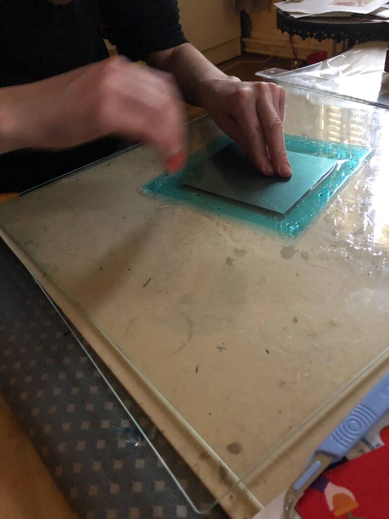 Stage de photogravure à Gentilly, film polymère