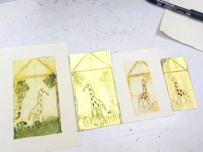 gravure sur Tetra-pak, Chantal M.