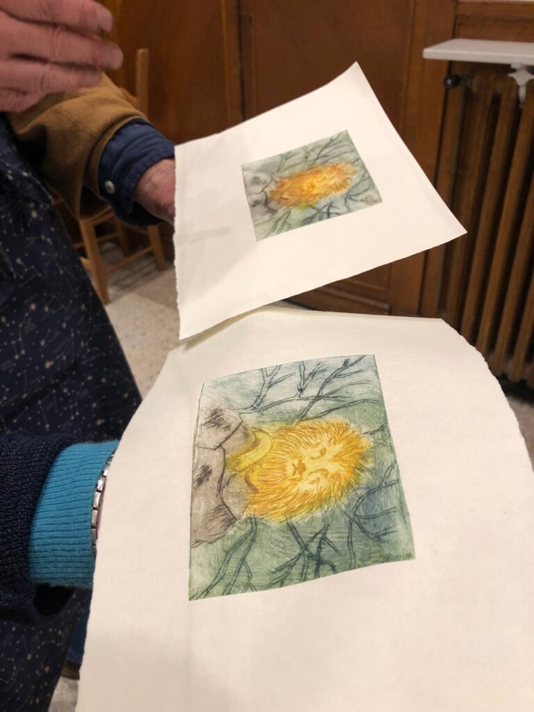 gravure sur rhénalon, foyer pour personnes âgées