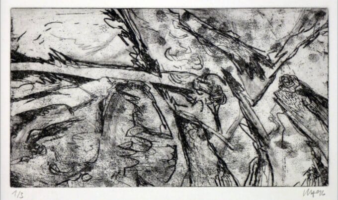 Klaus Huneke Ohne Titel Vernis mou 1996