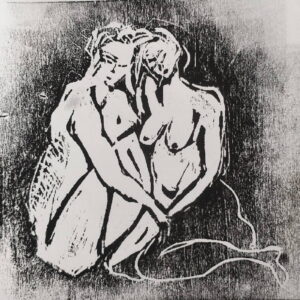 gravure sur bois, tirage d'état #0, Madeleine